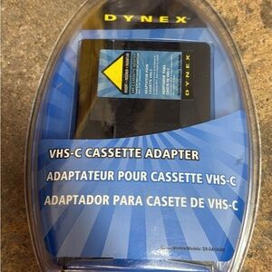 Dynex Black VHS-C Cassette Adapter